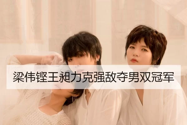 梁伟铿王昶力克强敌夺男双冠军